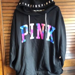 PINK Crossover Tunic Hoodie